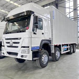 Camion Commerciale Usato Sinotruk Howo 371 per Impieghi Gravosi 8x4 con Furgone Sino Box, Alimentazione Diesel, Autocarro a 12 Ruote in Vendita - Product Image 2