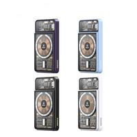 Haute Capacité 10000mah Magnétique Charge Rapide Sans Fil Powerbank Transparent pour iPhone 12/13/14 Série OEM Centrale Électrique