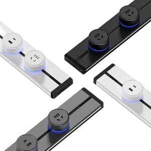 VBQN Universelle Aluminium-Wandmontage Küchen-Steckdosenleiste Versteckte Stromschiene Elektrische Steckdose mit USB-Anschluss - Product Image 5