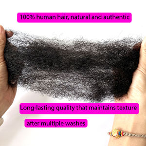 100% Cheveux Naturels En Vrac Afro Crépus Cheveux Humains En Vrac, Vente En Gros Crépus Bouclés Cheveux Humains En Vrac, Il Peut Être Blanchi À <span class=keywords><strong>Blond</strong></span> - Product Image 5