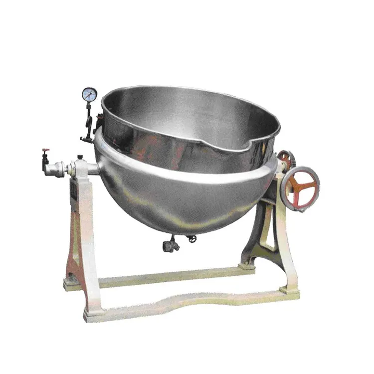 Jam metal jacketed steam kettle for restaurant