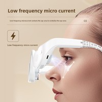 Appareil de beauté pour les yeux électrique avec contrôle de la lumière à sept couleurs et minuterie pour un massage oculaire à domicile, pour soulager la fatigue oculaire et les cernes