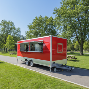 Remorque alimentaire mobile Dream Fly Qb-ft550 en fibre de verre et aluminium, chariot à glace extérieur, camion de boulangerie composite - Product Image 1