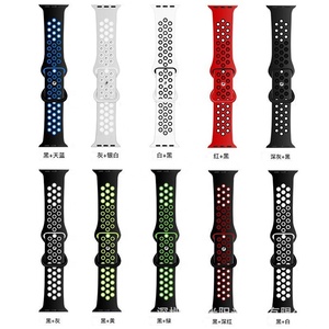 <span class=keywords><strong>Correa</strong></span> Deportiva de Silicona Suave YHQ para <span class=keywords><strong>Apple</strong></span> <span class=keywords><strong>Watch</strong></span> de 45mm/49mm, Blanca, Doble Color, Último Diseño - Product Image 3