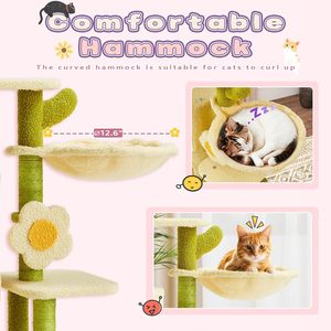 Wholesale Custom Purple Wood Eco-Friendly Durable Modern Classic <b>Cat</b> Scratching Post Tree Scratcher Sisal Pet House Play <b>Condo</b> - Product Image 4