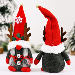 HB-959 statuina rossa svedese Tomte Santa scandinava Mr e Mrs Christmas Gnomes peluche - Product Image 2