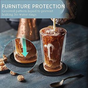 OEM&amp;ODM Hot Sale Customized Packaging Table Decoration Heat-Resisting <strong>Silicone</strong> Cup Mat <strong>Silicone</strong> <strong>Coasters</strong> With Holder - Product Image 3