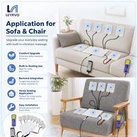 LEYNVO 8 Moteur vibrant avec capteur pour canapé, accessoires de massage électrique par vibration, coussin chauffant massant