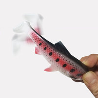 Leurre souple artificiel OEM 15cm 36g Shad Pike Lure Swimbait à queue carrée pour brochet, perche, poisson-chat, sandre - Équipement de pêche au gros gibier