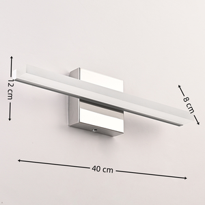 Led phòng tắm Vanity Tường Đèn 16 inch IP44 gương lịch thi đấu tường ánh sáng nội thất hiện đại mát trắng 6000K <span class=keywords><strong>Chrome</strong></span> Acrylic Bar đèn - Product Image 2