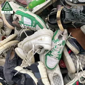 AA Grau Usado Sapatos Para Homem Segunda Mão Homens Sapatos De Luxo Usados Homens Marca Sapatos Atacado Em Fardos