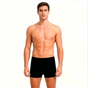Calzoncillos Bóxer de Algodón Puro para <span class=keywords><strong>Hombre</strong></span>, Corte Medio, Transpirables, Absorbentes de Sudor, Moldeadores, Color Sólido, Tejido Sin Costuras, <span class=keywords><strong>AliExpress</strong></span> - Product Image 3