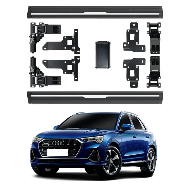 高性能防水モーター外装アクセサリーアルミ電動サイドステップパワーステップAudi Q7 2011-2021用パワーステップ