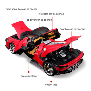 Modèle de voiture <span class=keywords><strong>Burago</strong></span> <span class=keywords><strong>1</strong></span>/8 pour SP3, réplique en alliage moulé sous pression, édition de luxe, pièce de collection avec emballage en boîte colorée - Product Image 2