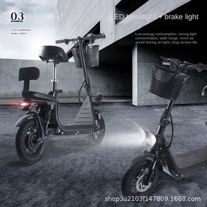 Scooter Eléctrico <span class=keywords><strong>Harley</strong></span> de 500W al por Mayor de Fábrica, Neumático de Vacío Todoterreno para Desplazamientos Urbanos, Freno de Disco Multiorificio Delantero y Trasero - Product Image 3