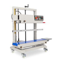 Machine de scellage thermique verticale automatique électrique pour sacs en plastique et en papier, haute précision, faible bruit, pour boissons, produits chimiques et marchandises