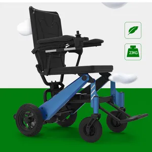 זול קל משקל נייד נסיעות חשמלי כיסא גלגלים עם עניבת מוט