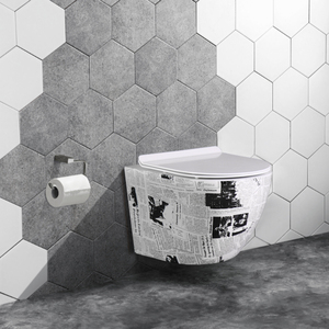 Una pieza cerámica sanitaria <span class=keywords><strong>inodoro</strong></span> colgado en la pared de baño Wc lavado de porcelana cerámica de pared colgaba en los baños - Product Image 1