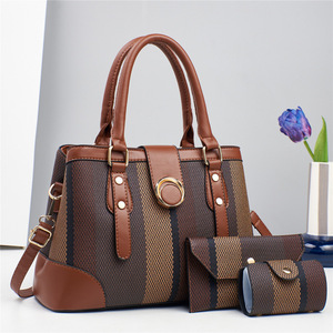 Women's Plaid Tote Bag Set With Shoulder Strap And Wallet Spring 2024 Casual Everyday Use - Product Image 5