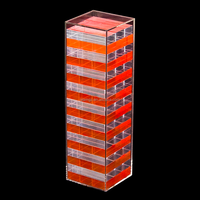 Jeu familial de société fabricant Jumbling Tumble Outdoor Playing Lucite Block Tower Jeu de blocs acryliques personnalisé pour adultes