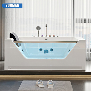 Fabrik-Acryl-Hydromassage-Badewanne Modernes Rechteckiges Design Umweltfreundliche Tragbare Freistehende Spa-Badewanne mit Whirlpool-Massage - Product Image 2