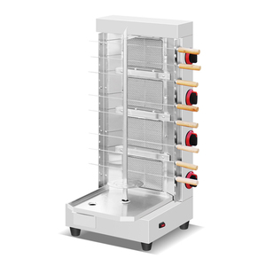 Thép không gỉ shwarma Kebab 5 đầu đốt gà shawarma Máy doner Kebab nhà máy - Product Image 2