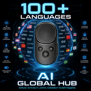 Altavoz Portátil Inalámbrico TWS IPX5 Resistente al Agua de 5 W, 5.3, 100 Idiomas y Dialectos, Multilingüe, para Conferencias, Viajes, Manos Libres - Product Image 2