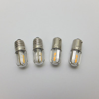 Ampoules LED BA9S 1W 6V-220V, lampe indicatrice bleue rouge, ampoule E10 à haut rendement lumineux, économie d'énergie, pour usage résidentiel