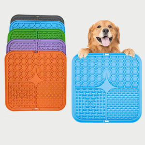 ペット舐めパッドシリコーンペットスローフード食器ボウル吸引カップ犬舐めパッドスローフードアンチチョーキングパッド - Product Image 1