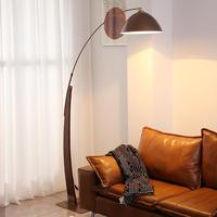Nouvelle Lampe sur Pied de Style Ancien, Réglable en Hauteur, LED, Couleur Noyer, en Fer, pour Salon, Chambre et Bureau