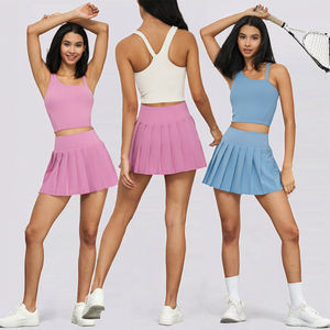 Trending Wholesale Custom Badminton Tennis <b>Skirt</b> Breathable Front Fitness Cool Feeling Athletic Training Workout Clothing - Product Image 2