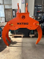 Weixiang coupe-bois hydraulique/scie à grappin à bûches/cisaille d'arbre avec grappin pour pelle