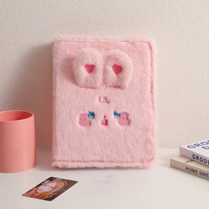 Dibujos animados estilo coreano 4 rejilla felpa Kpop Photocard titular A5 carpetas lindo conejo gato perro 10 páginas tarjeta libro Niños Niñas colección - Product Image 3