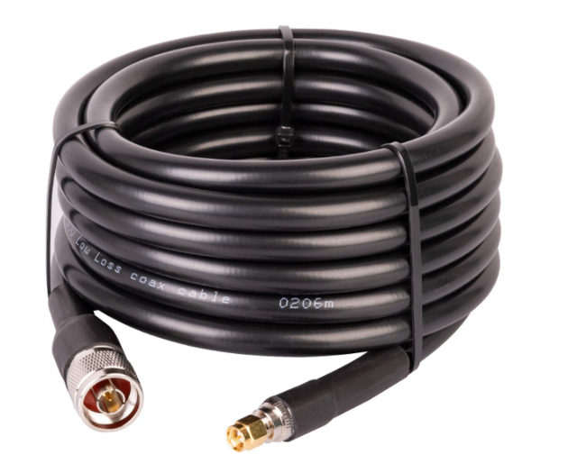 20m LMR400 Coaxial Cable Low Loss LMR400 Cable RF Coaxial Cable N Male To SMA Male connector