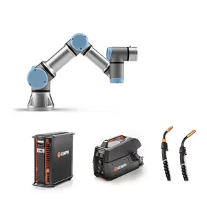 Robot colaborativo multifuncional compacto cobot Robot universal ultraligero UR3e 6 ejes con máquina de soldadura Kemppi