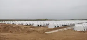 Casa blanca para becerros, grado alimenticio, abierta, sin cerco, ventilación lateral trasera, jaulas para animales, vaca