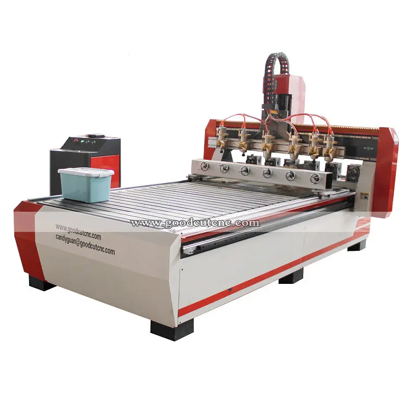 4x8 ฟุต CNC Router 1325 ไม้แกะสลักแกะสลักเครื่องหลายแกนและหมุน