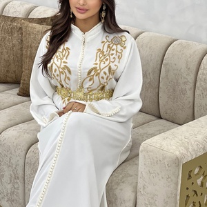Fabricantes <span class=keywords><strong>de</strong></span> ropa musulmana, cristal personalizado, caftán musulmán <span class=keywords><strong>de</strong></span> Dubái, caftán marroquí, vestido <span class=keywords><strong>de</strong></span> boda con cinturón - Product Image 3