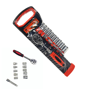 Kit de clés à douille 1/4 "jeu de douilles d'entraînement clé à cliquet à dégagement rapide 2 voies et barre d'extension douilles CR-V - Product Image 4