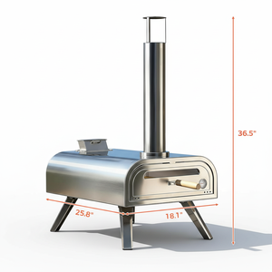Auténtico Horno de <span class=keywords><strong>Pizza</strong></span> Italiano Moderno, Parrilla de Barbacoa de Leña, Chimenea Portátil de Acero Inoxidable para Hacer <span class=keywords><strong>Pizza</strong></span> en el Jardín al Aire Libre - Product Image 4
