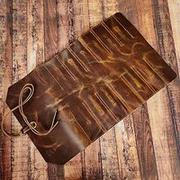 Ensemble de burins personnalisés, sac en cuir, outil, pochette à enrouler, vente en gros