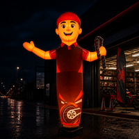 Homme gonflable publicitaire LED RGB personnalisé en tissu Oxford pour événements, activités promotionnelles et salons professionnels