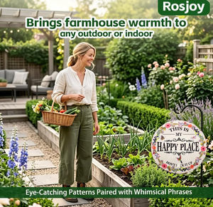 <span class=keywords><strong>C</strong></span>'<span class=keywords><strong>est</strong></span> <span class=keywords><strong>mon</strong></span> endroit heureux, ne le gâchez pas - Panneaux de jardin en métal vintage - Product Image 4