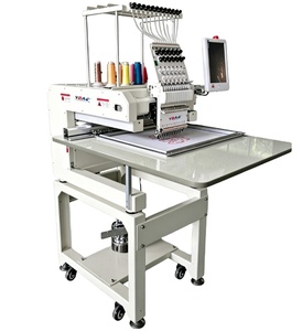 YBAO Nueva Máquina de Bordar Industrial de Una Sola Aguja y Cabezal, de Alta Velocidad, Automática, Programable y Computarizada, de Cama Plana para Metal - Product Image 1