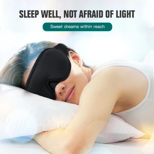 Masque de sommeil 3D respirant pour les yeux, idéal pour les voyages, vente en gros - Product Image 3