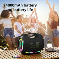 ZEALOT ZE01 120W Speaker LED RGB Tahan Air untuk Luar Ruangan Bertenaga Baterai dengan Input AUX