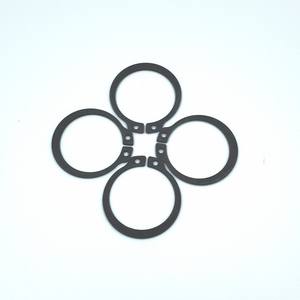 Anneaux de retenue <span class=keywords><strong>Demart</strong></span> en acier à ressort noir DIN471 de haute qualité pour arbres DIN471-1-A-20 * 1.2 - Product Image 1