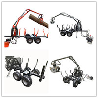 RIMA Machine 6/8/12ton hydraulique ATV remorque bois grue bois grues remorque prix de vente foresterie moteur comme composant de base