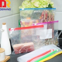 Sac en plastique refermable personnalisé avec fermeture éclair, imprimé, en PE biodégradable, givré, pour l'emballage alimentaire avec votre logo