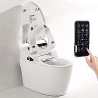 HEEKK Toilette intelligente avec fonctions de mémoire et télécommande 110v/220v One-Piece P-S-trap Nice Design